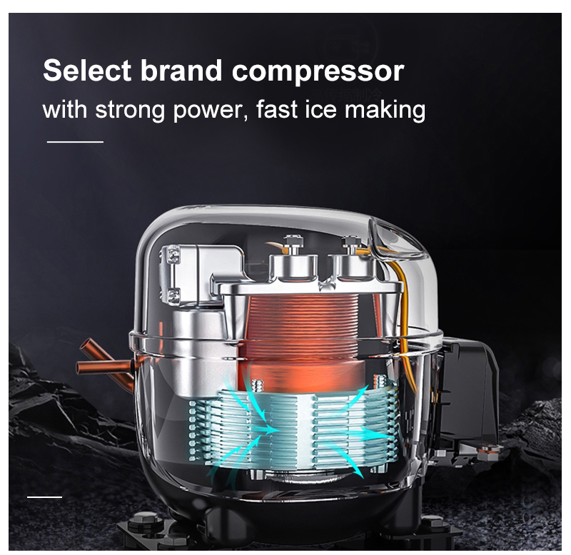 55kg Automatic Ice Block Machine Making Ice Cube Machine With English Language 200W Ice Maker Machine Commercial Home