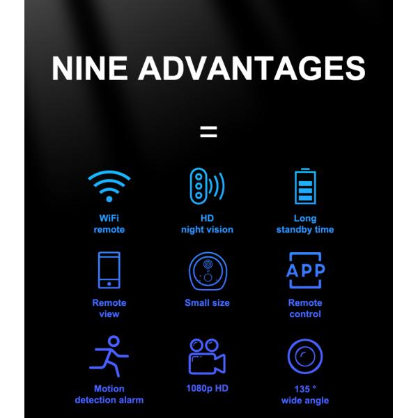 Vandal Proof Tuya App Camera IR 10M Full HD Smart Camera Black