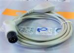 Hospital Ecg Lead Wires , Electrode Lead Wires For Medical Examination