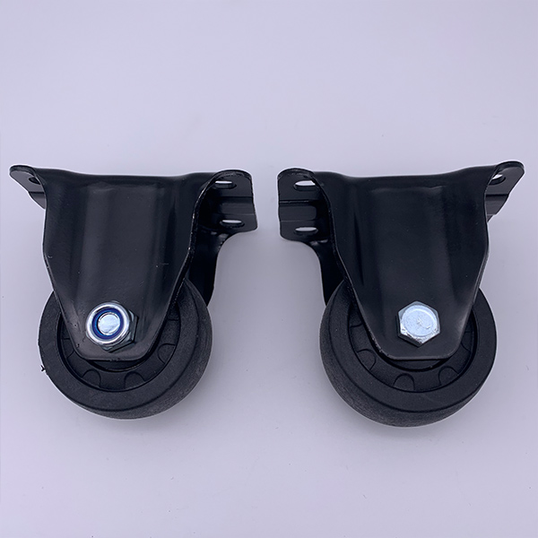 3 Inch Heavy Loading Black Electro Plated Rigid Nylon Casters Wheel