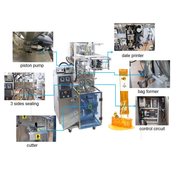 Honey Stick Small Sachet Packaging Filling Machine Hot Sell Automatic 5g 8g 10g Multi-function Liquid Packing Machine 20