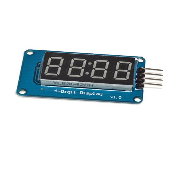 Four Bits LED Clock Display 4 Pins 42 * 24 * 12mm Level Control Interface