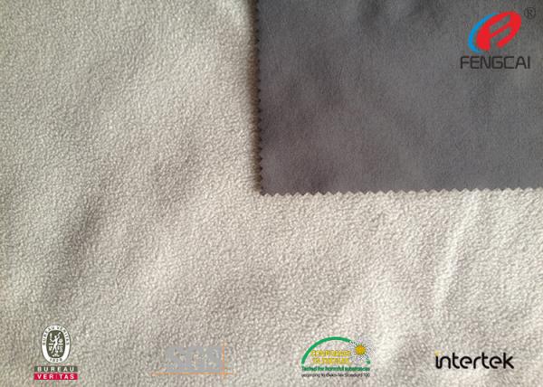Cheap Solid Color TPU Laminated Micro Polar Fleece Fabric , 4 Way Stretch Lycra Material for sale