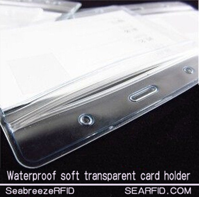 Waterproof soft transparent card plastic holder / hard plastic holder