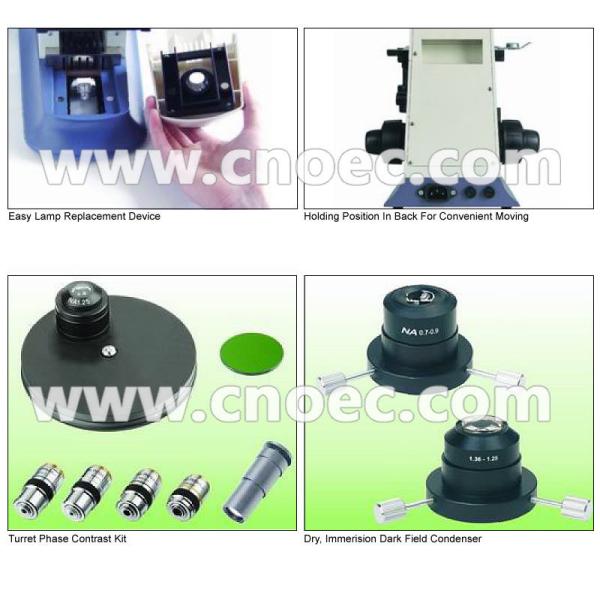 Dark Field Compound Optical Microscope Trinocular With Blue / Green Filter CE A12.1008