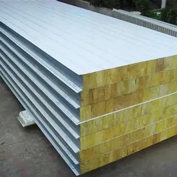 Density 100-200 Kg per cubic meter Fireproof Rock Wool Board Yellow Fireproofing Panel Ideal for Heat and Fire Protection