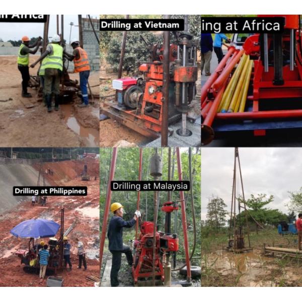 High Efficiency Rock Core Bore Rig Machine Diesel Power Type