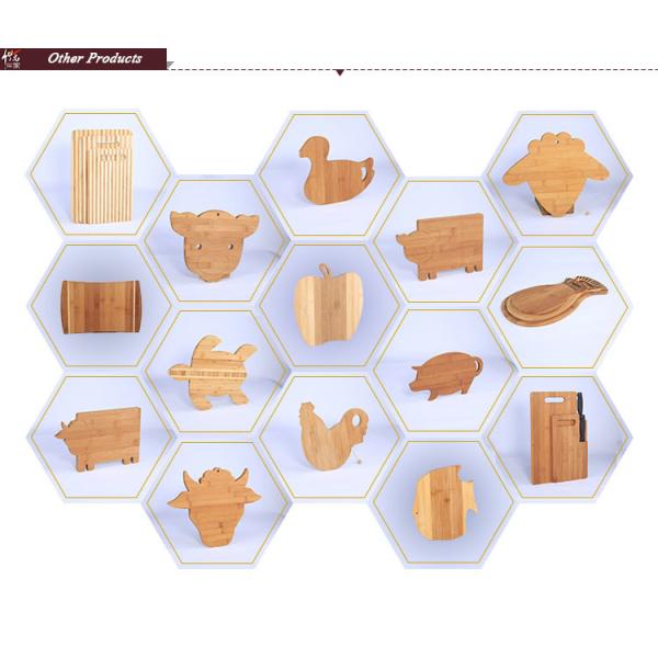 Natural and eco-friendly Fruits vegetables kitchen cutting board bamboo shape