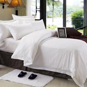 Best Double Size Hotel Bedding Linen Plain White Color And 400T With 100% Cotton wholesale