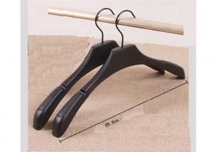 China Black Coat Retail Clothes Hangers Hanger Small Size PP Plastic For Clothing Shop on sale