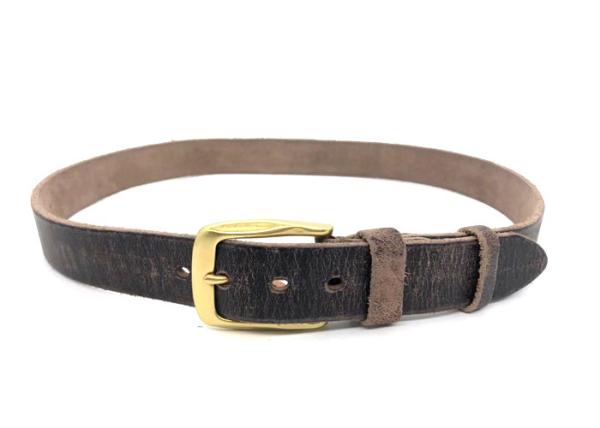 Cheap Causal Style Men Genuine Leather Belt With Classic Single Prong Buckle for sale