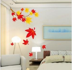 Contemporary Custom Modern Wall Decoration Flower Stickers, Design Wall Sticker