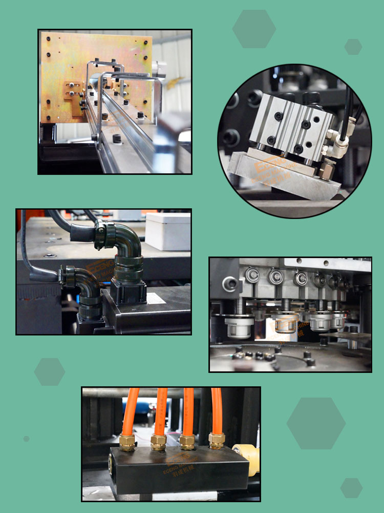 Fully Automatic Pet Bottle Blowing Machine For 5L Oil Bottles With 6 Servo Motors Driven