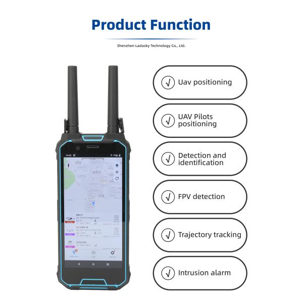 Factory 3km Handheld Drone Detection with Positioning and Tracking signal Detection Analysis for Uav Discovery Identification