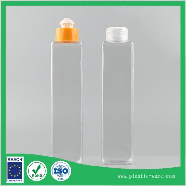 Cheap 280 ml pe plastic bottles clear plastic makeup containers white plastic bottle for sale