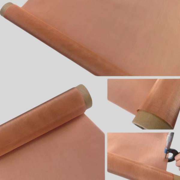 200 Mesh Wire Woven Copper Infused Fabric