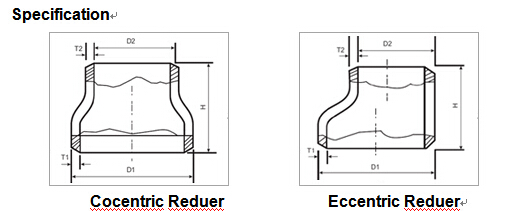 Concentric Pipe Reducer Stainless Steel Reducer ASME A403 WP 347 / 347H / 316Ti