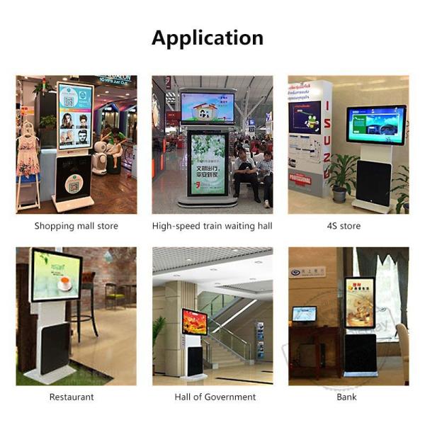 55inch 360 degree Rotating Standing Touch Table for Advertising Equipment Display