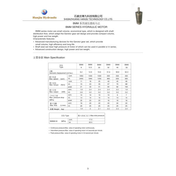 Low Speed High Torque Hydraulic Motor For Hydraulic Systems Solutions