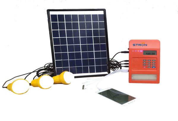 Cheap ST388 30W Anti UV Pay As You Go Solar System With 2000mAH Li Ion Battery for sale