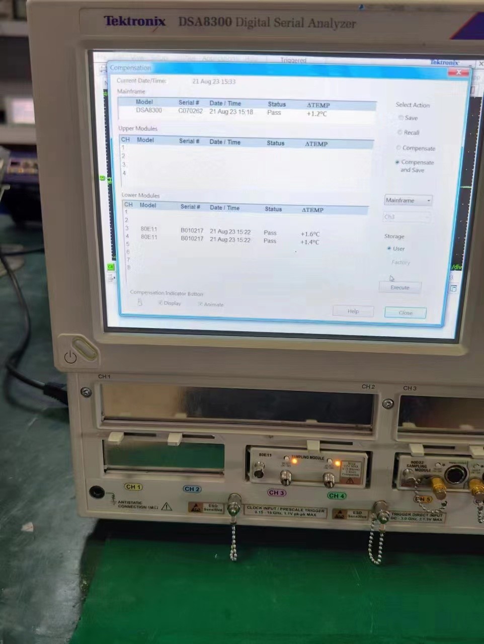 Tektronix DSA8300 Digital Serial Analyzer 70 GHz Oscilloscope