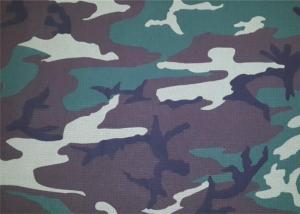 China Camouflage Polyester Print Fabric / Modern Print Fabric Soft on sale