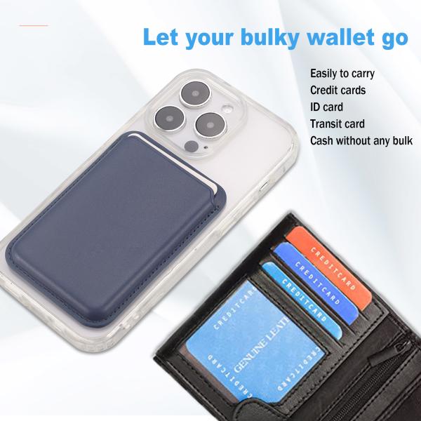 Custom Magsafe Wallet Card Holder With Rotating Shaft Bracket