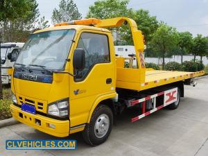 Best Winch 600P ISUZU Tow Truck All Terrain 130hp 4 ton Flatbed Tow Trucks wholesale