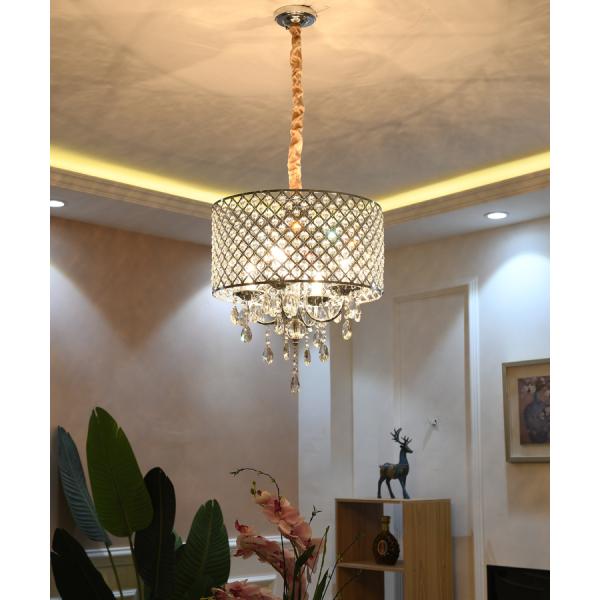 Modern Chandelier Ceiling Lighting with Crystal Lampshade Lighting Dining room Kitchen Hanging Lamp (WH-MI-77)
