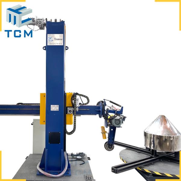Cheap Steel Conical Shell Inner Outer Surface Automatic Dished End Polishing Machine for sale