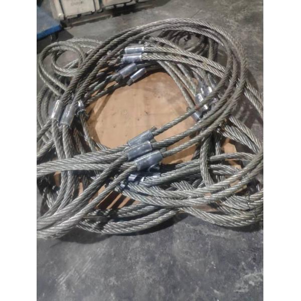 6x36WS/6x37 2 Leg Wire Rope Sling With Hook Anti Twist Two Leg Sling