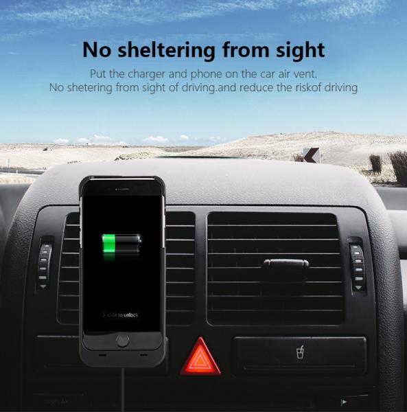 MAGNETIC WIRELESS CAR CHARGER QI car mount wireless charger for SAMSUNG iPhone any mobile phone 10W fast charging