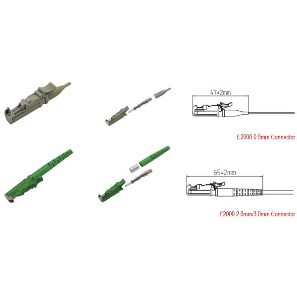 E2000/APC to E2000/APC, LSZH, 3.0mm, Simplex, G.657A2 or OM2, 3 meters Indoor patch cord