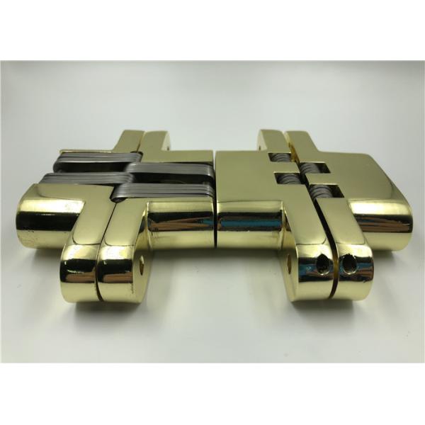 Gold Plated SOSS Hidden Hinges , Zinc Alloy Concealed Gate Hinges 25kg Loading