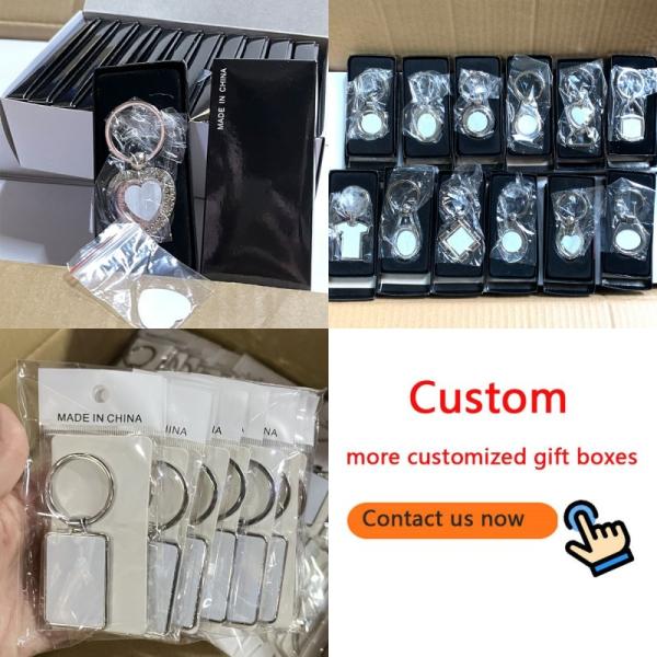 Advertising Promotional Gift Metal Sublimation Alloy Key Chain Blank Llaveros Personalizados Keyring Logo Custom Metal Keychain