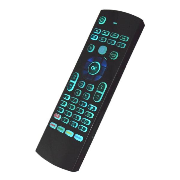 Cheap Colorful LED Android Air Mouse Keyboard Remote With IR Learning Function for sale
