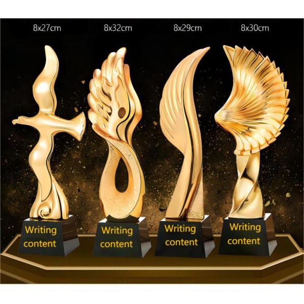 Medal Style Custom Resin Trophies Gold Or Silver Plated