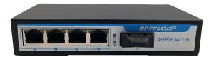 Simplex Mode PoE Network Switch Gigabit RJ45 Port 4 Port Poe 1310nm 20km Network Switch