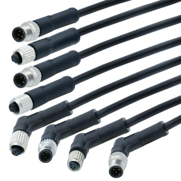 Cheap IP68 Waterproof Cable Connector Male To Female M5 M8 M12 M16 Molding Cable for sale