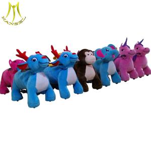 Best Hansel wholesale mental steel frame motorized plush riding animals for sale wholesale