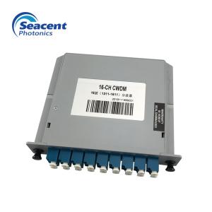 China 16 Channel Compact Design CWDM Mux Demux Fiber Optical Multiplexer Module on sale
