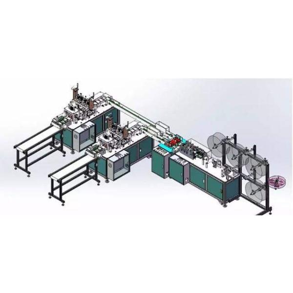 Medical Grade Isolation Face Mask Making Machine , Disposable Mask Making Machine
