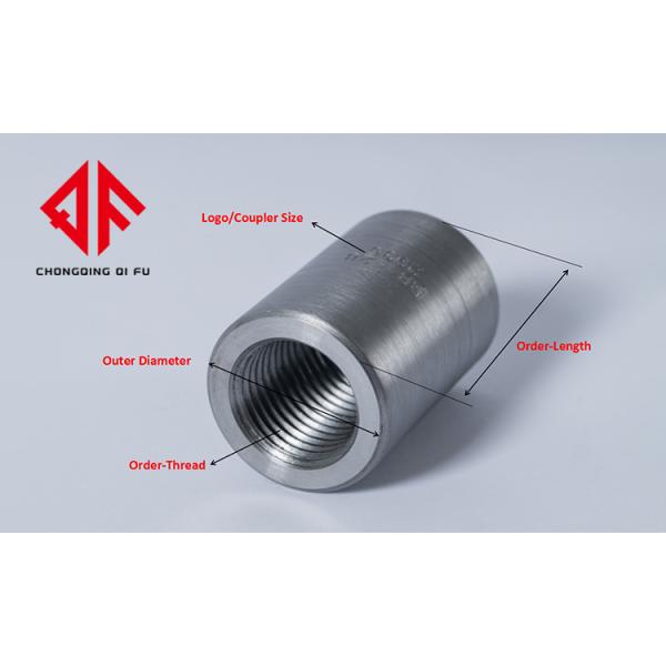 Coupler Size Outer Dia±0.5mm Parallel Thread Coupler Carbon Steel Material