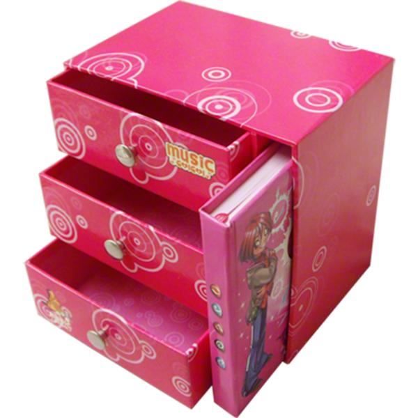 Cheap Multi Layer Stationery Packaging Boxes Pull Out Gift Boxes With Sliding Buttons for sale