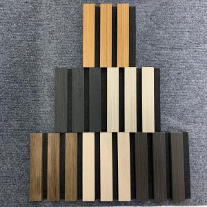 Best Fire Retardant Slatted Acoustic Wood Veneer Wall Panels For Meeting Venue wholesale