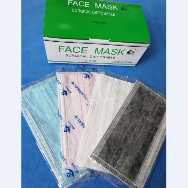 Face Mask Ear Loop 50 Pcs Disposable Non-Toxic Dust and Filter Mask for Cleaning Blue