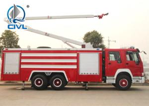 Best Sinotruk Fire Fighting Vehicles 4600mm wheelbase Red Flame On Road 6X4 / 4X2 wholesale
