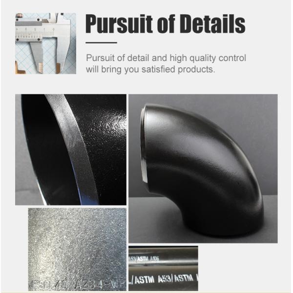 Sch 80 Black Pipe Fitting Elbows ASTM A105 WPB Pure Seamless