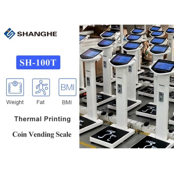 Automatic Body Fat Percentage Analyzer , Portable Ultrasonic Height Body Fat Analyzer