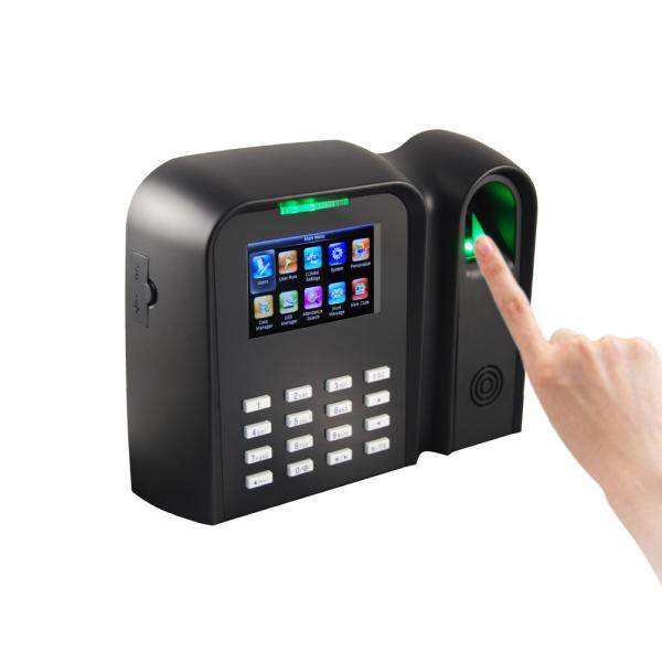 Cheap Biometric Fingerprint Time Attendance Device With TCP/IP With RFID Card Reader for sale